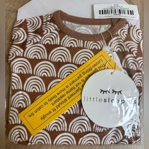 Little Sleepers Rust Rainbows Crescent Zippies PJ NIB